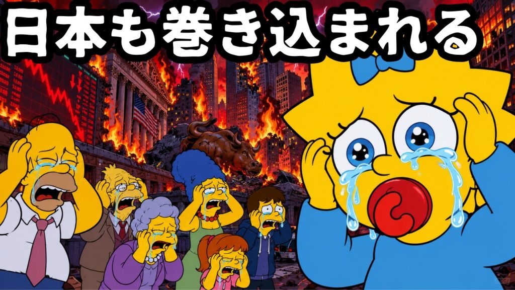 【シンプソンズの予言】【日本人必見】アメリカ経済崩壊、対岸の火事ではありません