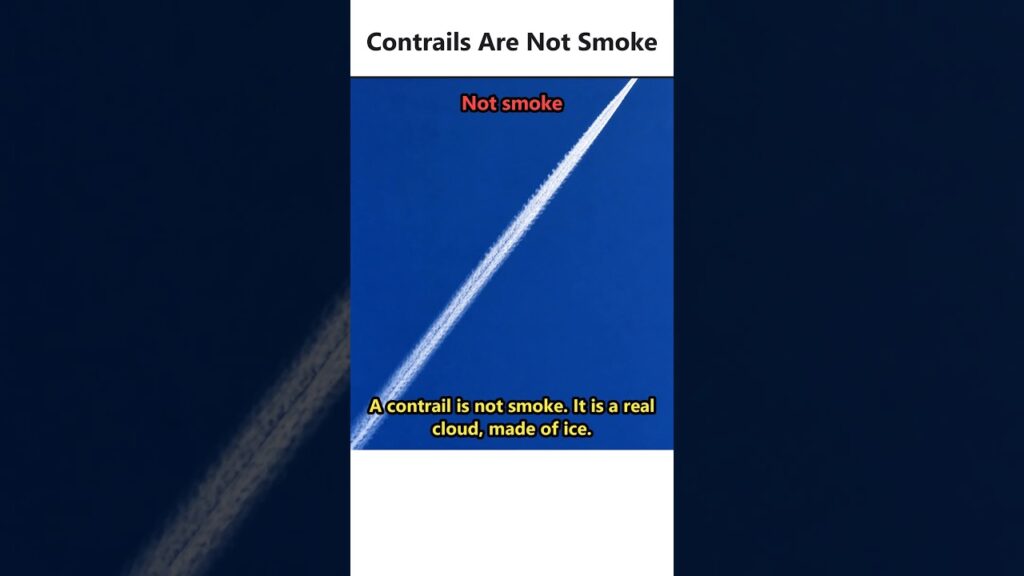 Contrails Are Not Smoke