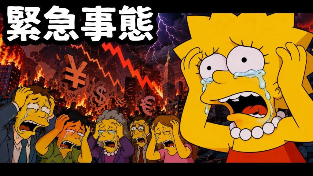 【シンプソンズの予言】【緊急事態】円キャリートレード崩壊で、世界同時株安へ
