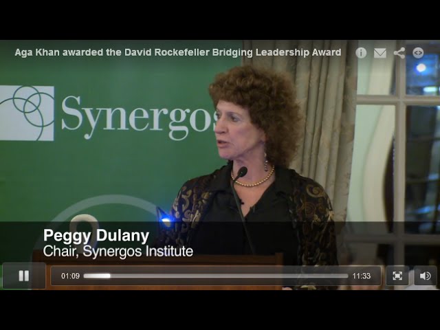 Aga Khan Receives the David Rockefeller Bridging Leadership Award | 2012